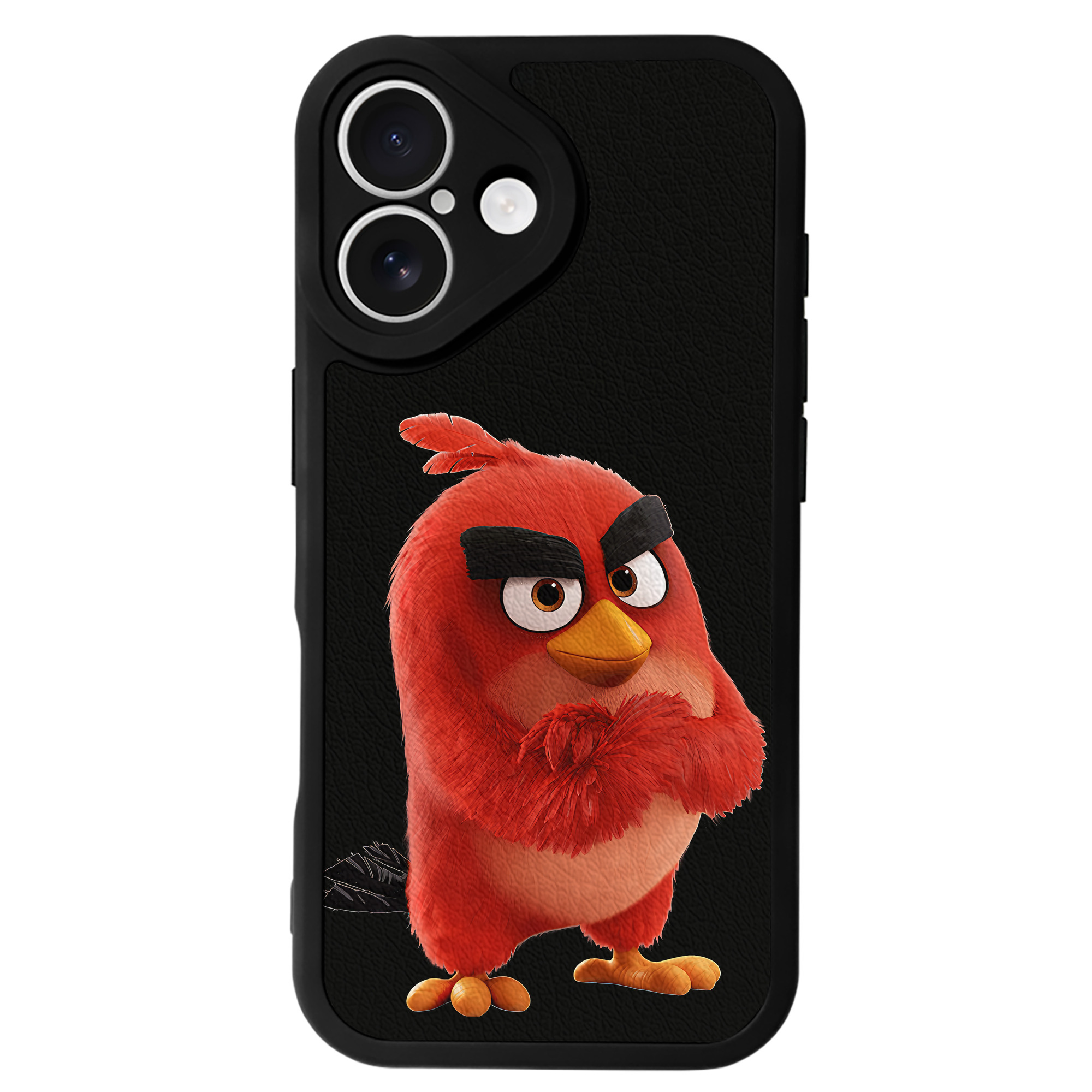 （画像用） Angry Birds アングリーバード 【iPhone 16シリーズ対応】シリコンスマホケース（レザー調） 材質：シリコン